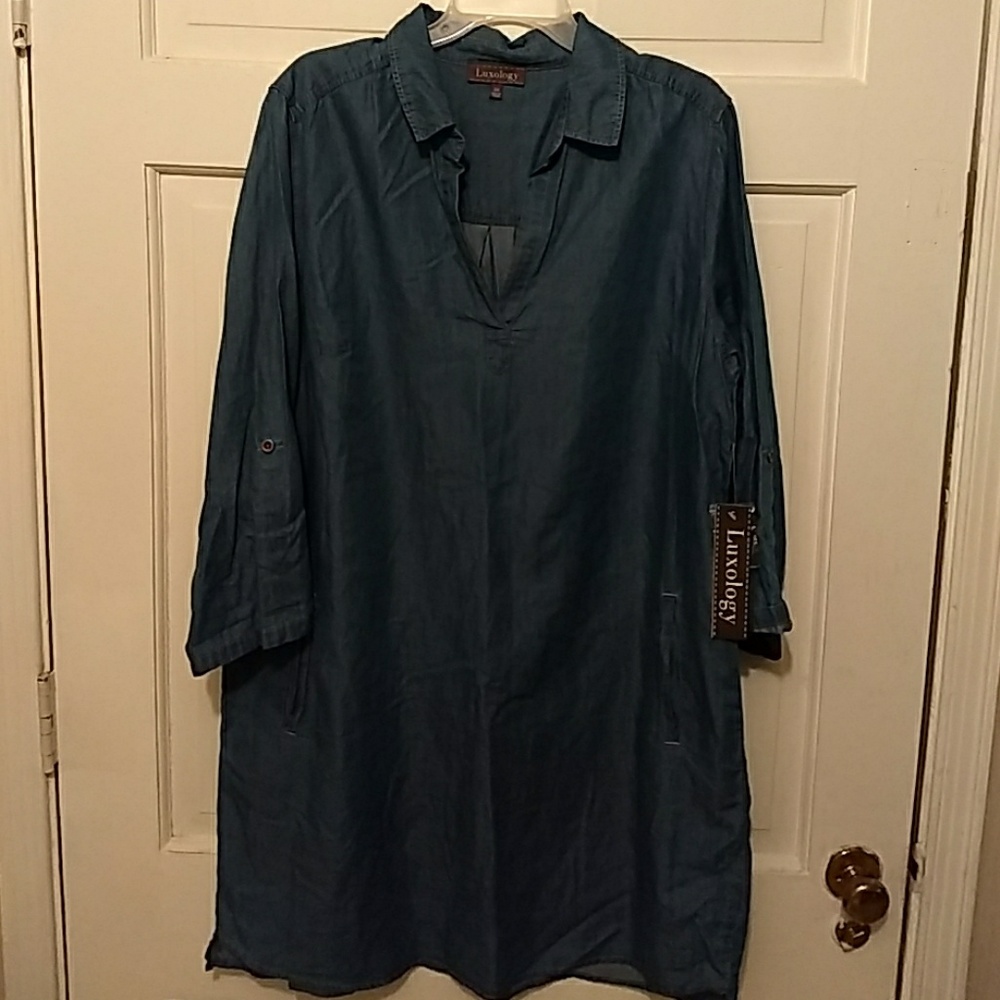 Luxology-Women's Blue Jean dress-16W
